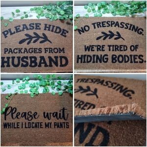 Handmade Doormat 30x18- Your Choice